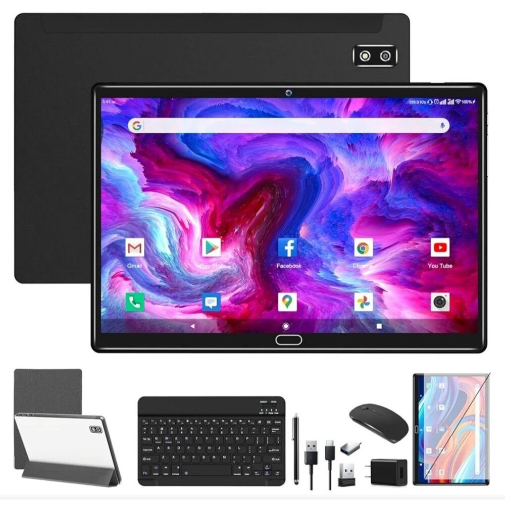 2024 Latest Android 13 Tablet, 2 in 1 Tablet 10.1 Inch, 4G Cellular Tablet